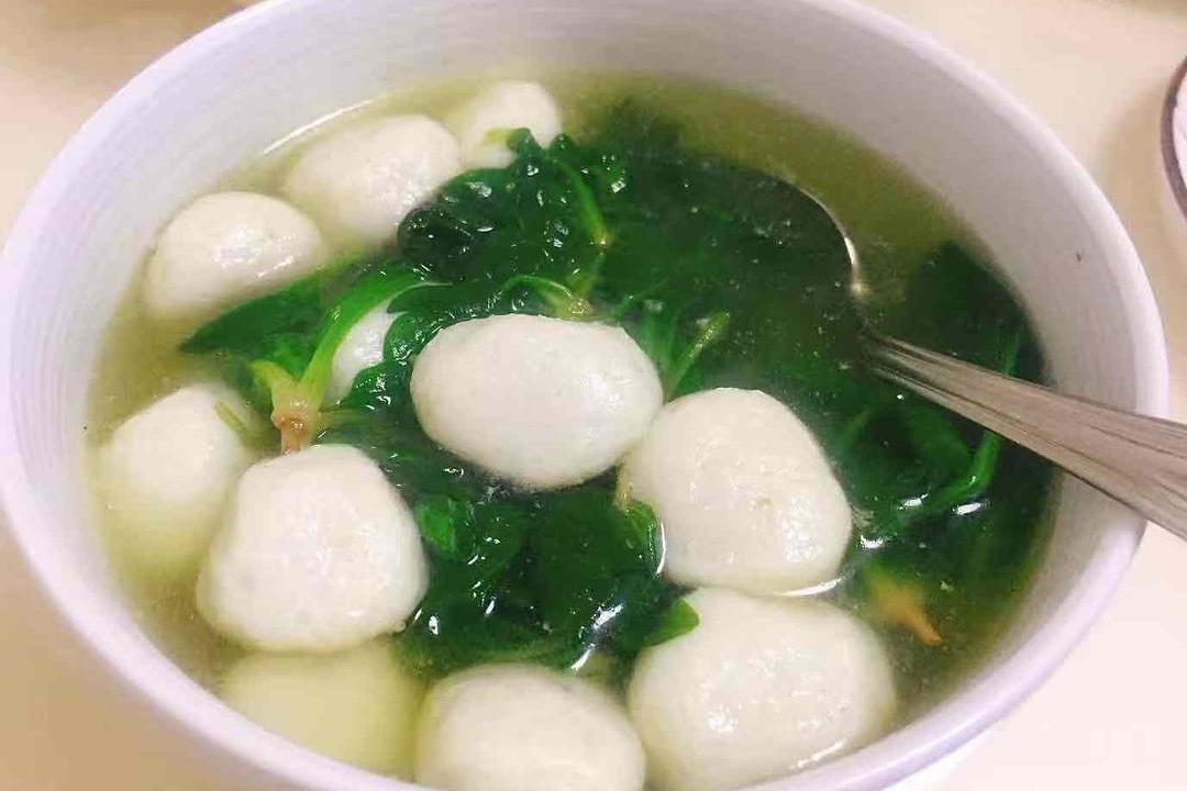 菠菜魚圓湯