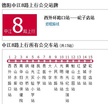 中江公交8路