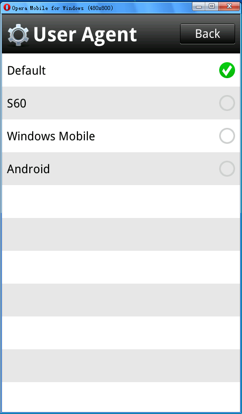 Opera mobile for Windows