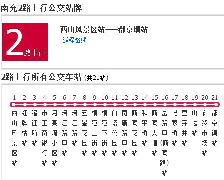 南充公交2路