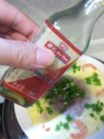 鮮蝦肉餅蒸蛋