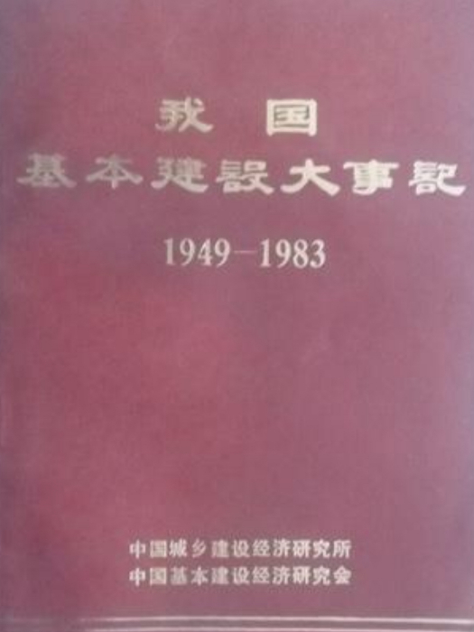 我國基本建設大事記(1949一1983)（內部發行）