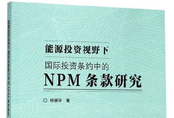 能源投資視野下國際投資條約中的NPM條款研究