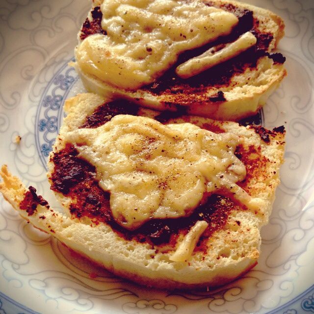 豆瓣醬芝士烤饅頭片