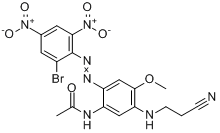 N-[2-[（2-溴-4,6-二硝基苯基）偶氮]-5-[（2-氰乙基）氨基]-4-甲氧基苯基]-乙醯胺