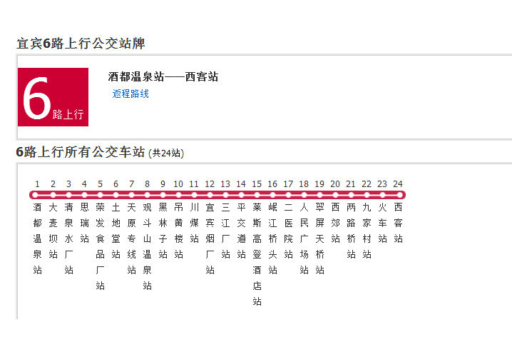 宜賓公交6路