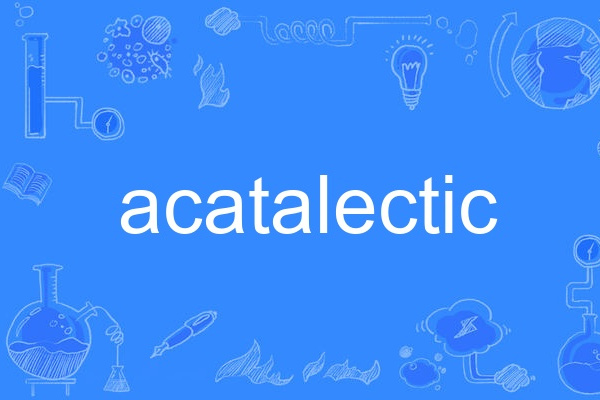 acatalectic