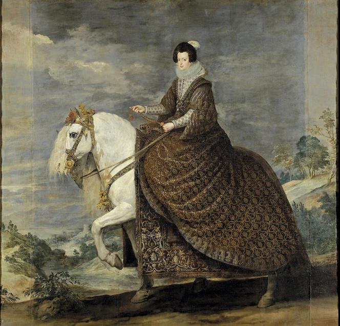 An equestrian portrait of Elisabeth by Velázquez, 1632