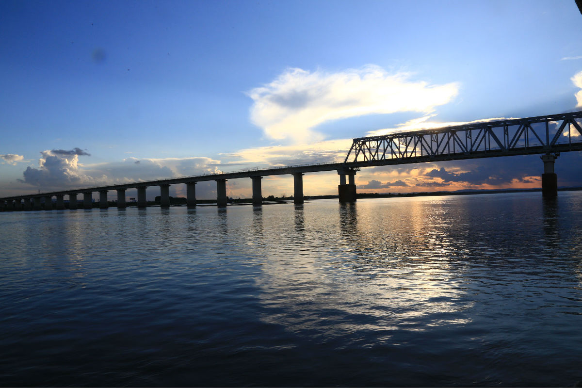 佳木斯松花江鐵路大橋