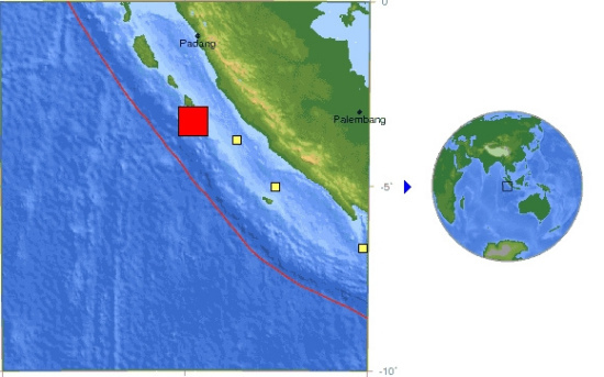 10·25蘇門答臘島地震