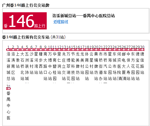 廣州公交番146路