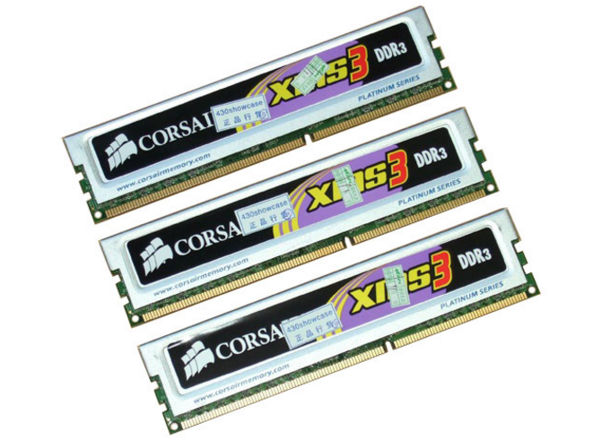 海盜船3GB DDR3 1600(TR3X3G1600C9)（三通道裝）