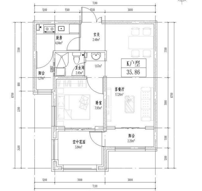 宏旭香榭麗舍戶型圖