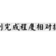 計畫完成程度相對指標