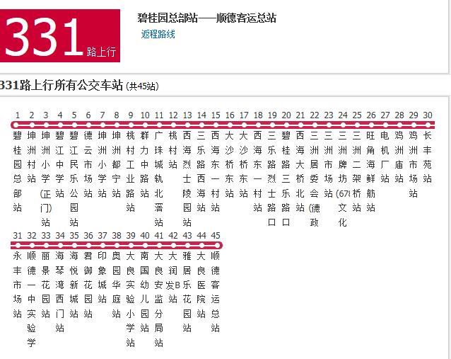 佛山公交331路