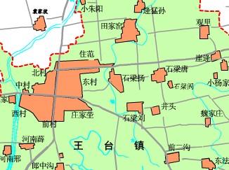 田家窯村地理位置