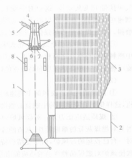 圖1 前置式立式旋風爐