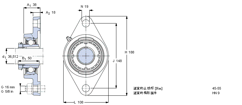 SKF FYTJ45KF軸承