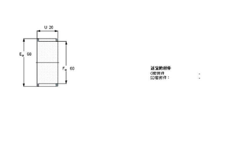 SKF K60x68x20軸承