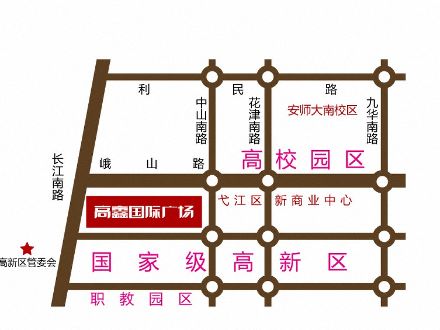 高鑫國際廣場位置圖