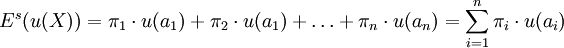 Subjective Expected Utility Model