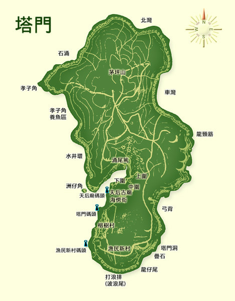 塔門島地圖