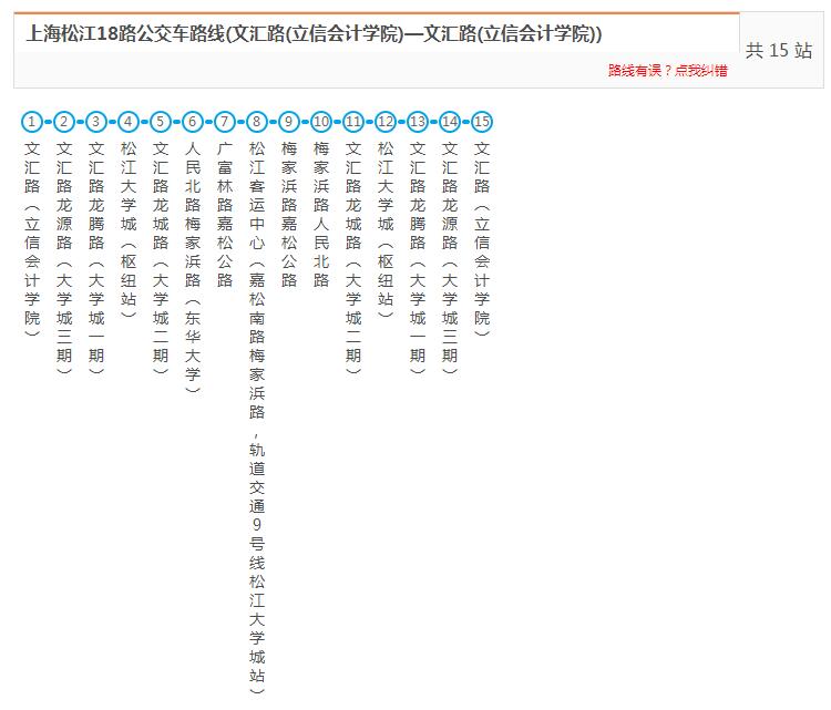 上海公交松江18路