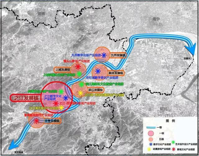 “一帶一核五極多組團”空間布局圖