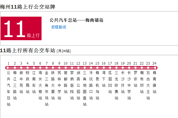 梅州公交11路