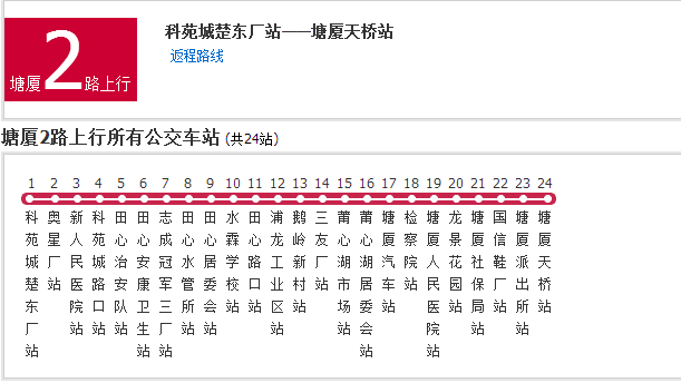 塘廈公交2路