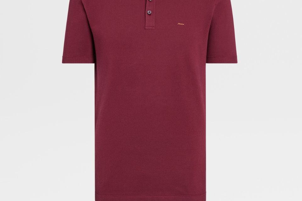 Ermenegildo Zegna XXX 系列針織棉質短袖 Polo 衫