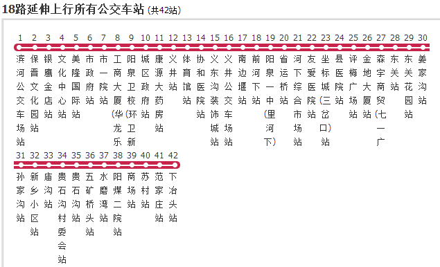 陽泉公交18路延伸