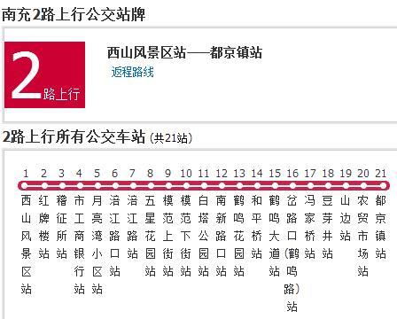 南充公交2路