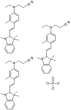2-[2-[4-[（2-氰乙基）乙氨基]-2-甲基苯基]乙烯基]-1,3,3-三甲基-3H-吲哚鎓磷酸鹽