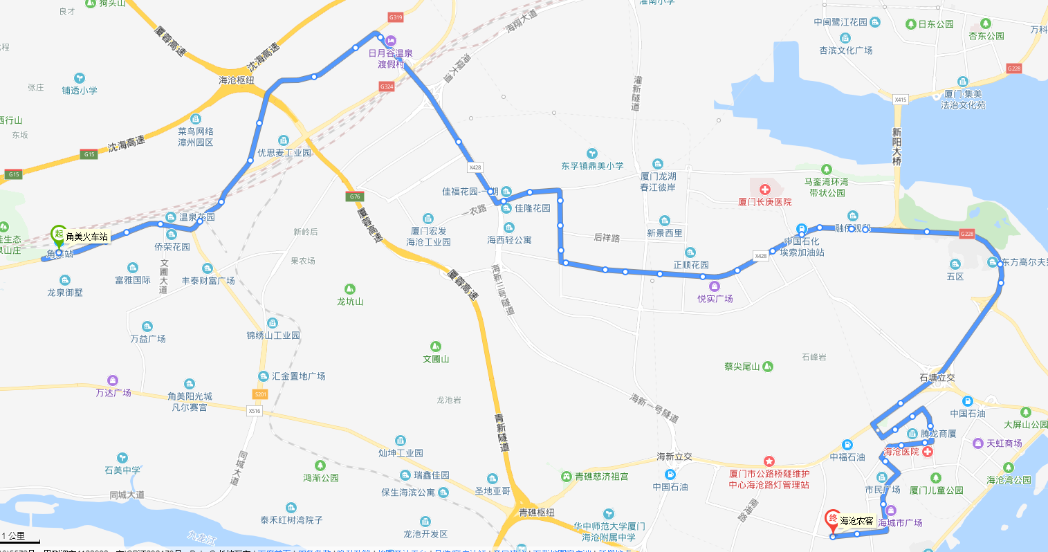 廈門公交830路路線圖