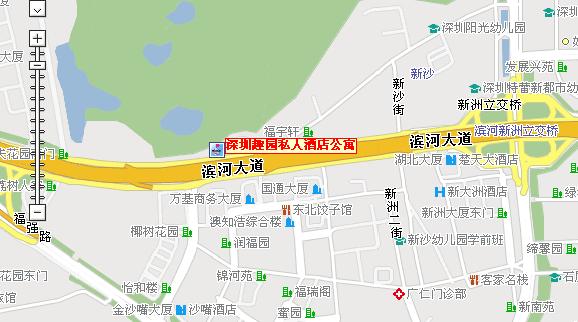 深圳趣園私人酒店公寓地圖