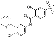 2-氯-N-[4-氯-3-（2-吡啶基）苯基]-4-（甲磺醯基）苯甲醯胺