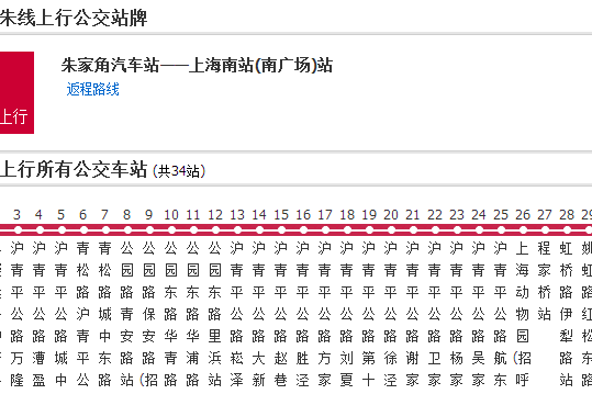 上海公交上朱線