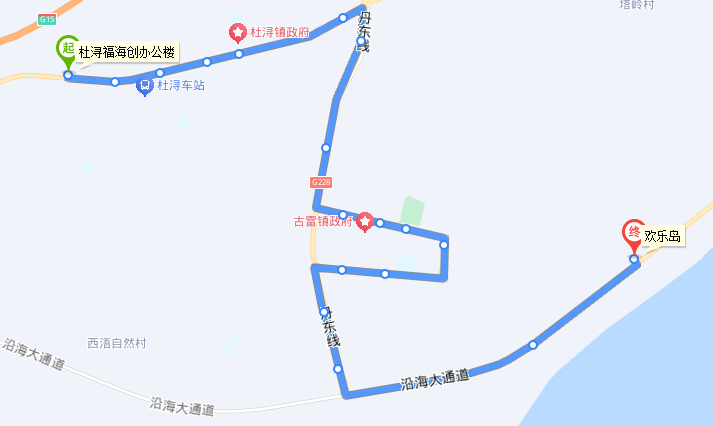 漳州公交古雷港G1路