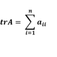 矩陣的跡