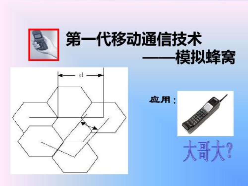 第一代移動通信系統