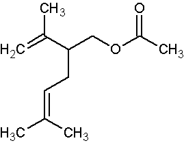 乙酸薰衣草酯結構式