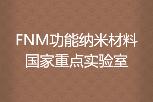 FNM功能納米材料國家重點實驗室