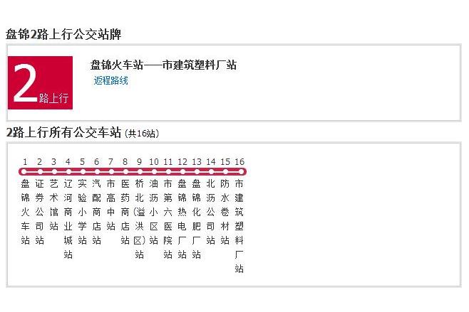 盤錦公交2路