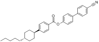 4-（反-4-戊基環己基）苯甲酸-4-氰基-4\x27-聯二苯基酯