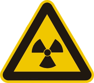 “當心電離輻射”標誌