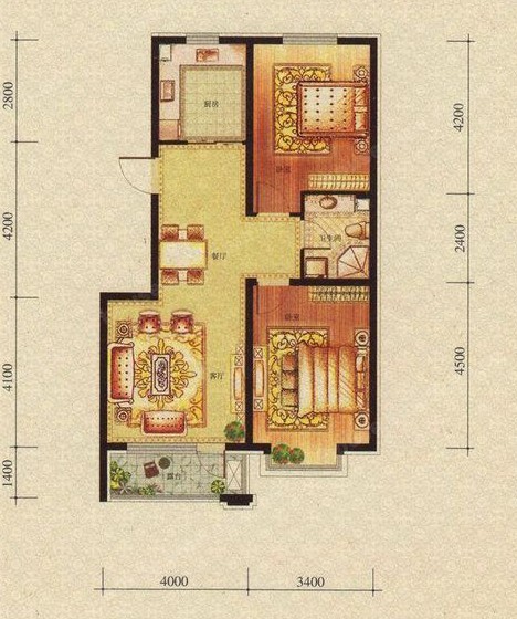 方大勝景戶型圖