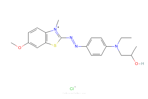 2-[[4-[乙基（2-羥丙基）氨基]苯基]偶氮]-6-甲氧基-3-甲基苯並噻唑氯化鹽