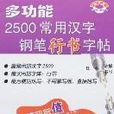 多功能2500常用漢字鋼筆行書字帖