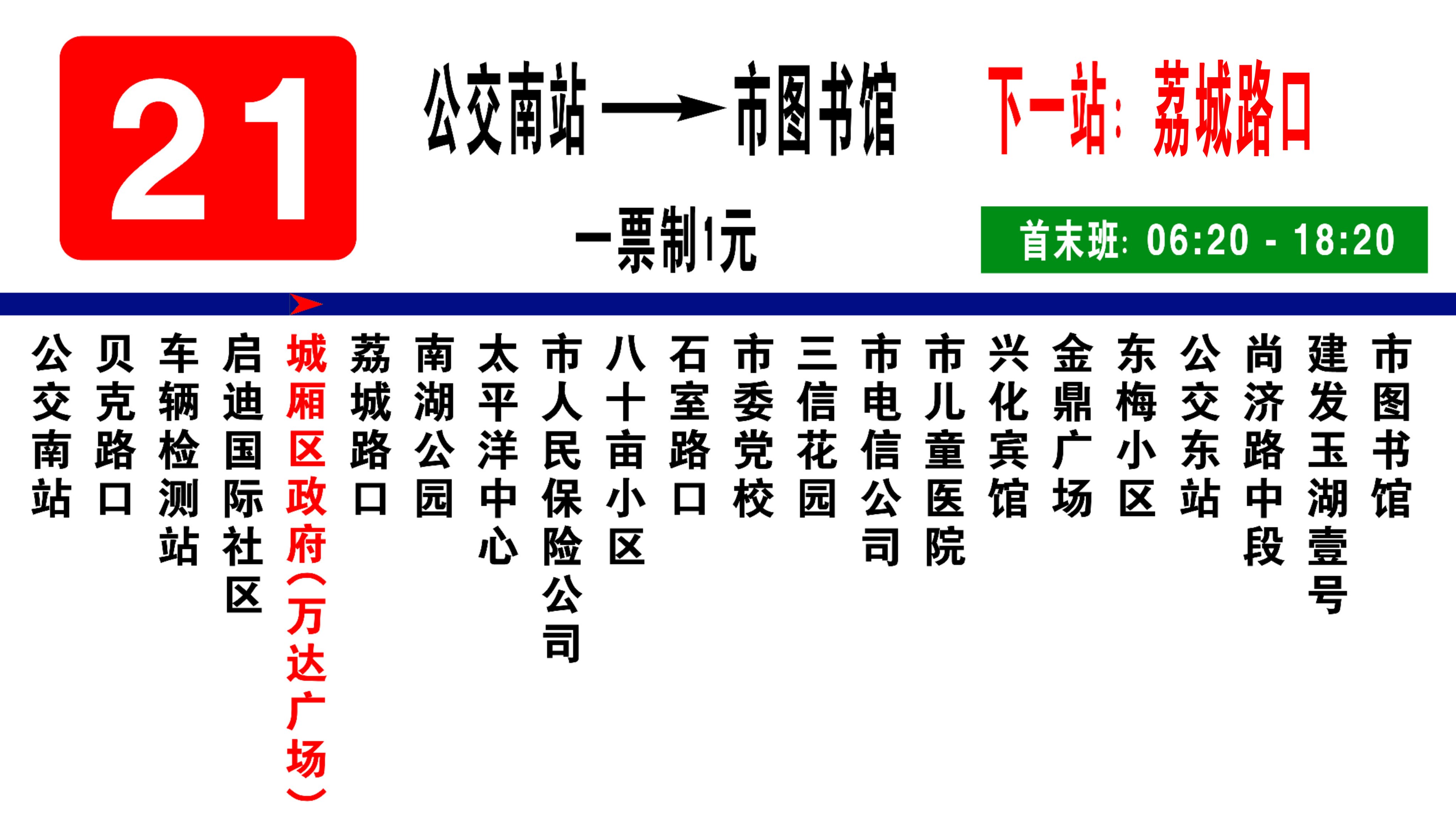 莆田公交21路